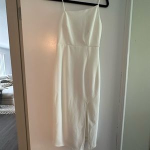 White midis dress